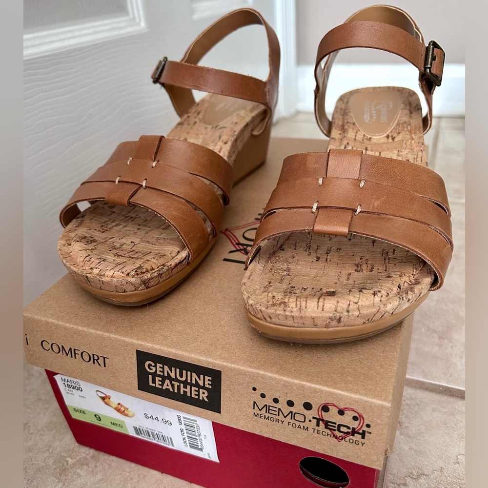 i Comfort Genuine Leather Women’s Wedges